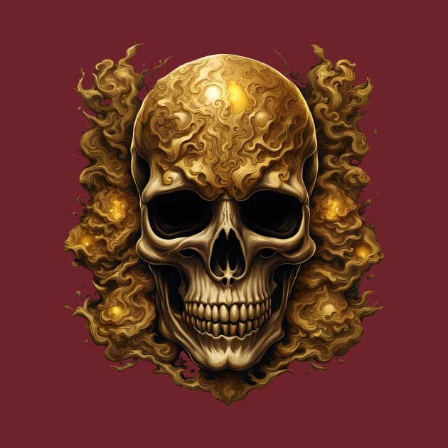 Golden Skull by Fantasyscape