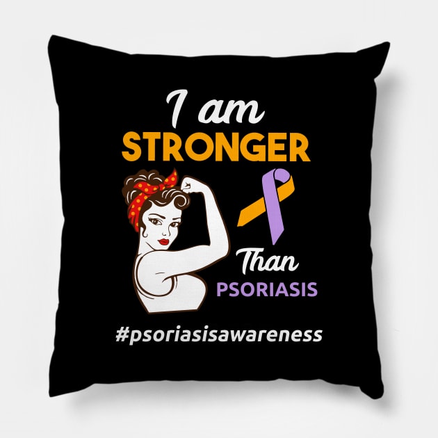 Psoriasis Awareness design for Women Pillow by KuTees