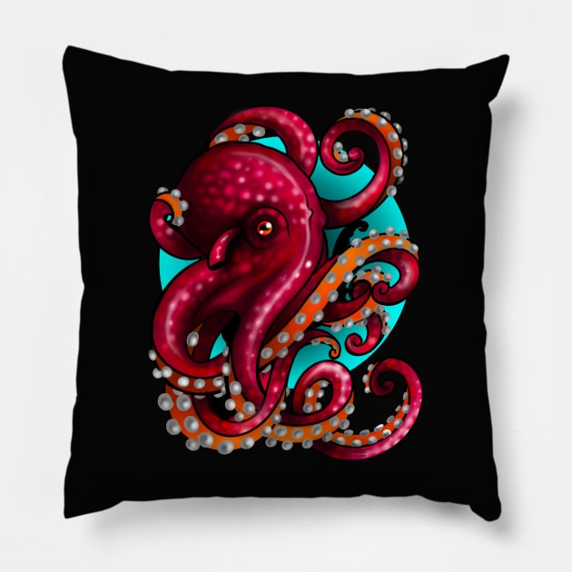 Octopus Pillow by MetroInk