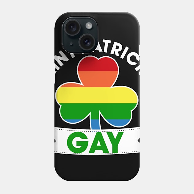 Saint Patricks Gay T-Shirt Patrick Day Gay Pride Shamrock Phone Case by Dunnhlpp