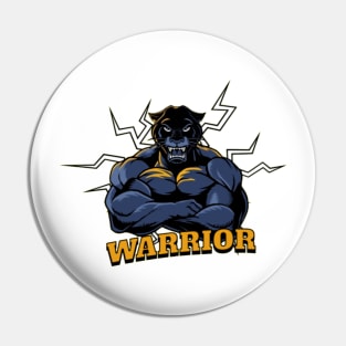 panther warrior | black panther | gym wear | tshirt | tshirt for gym Pin
