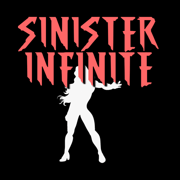 SINISTER INFINITE Female (White Silhouette) by Zombie Squad Clothing