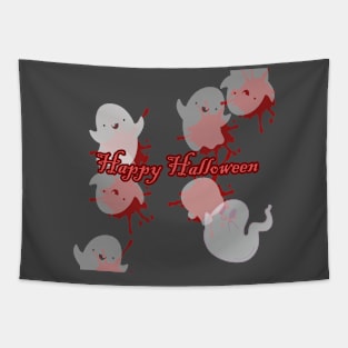 Blood Ghost Night Halloween Tapestry