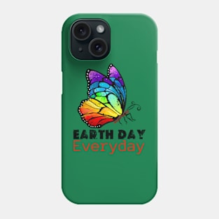 happy Earth day Everyday 2024  gift april 22 Rainbow Phone Case