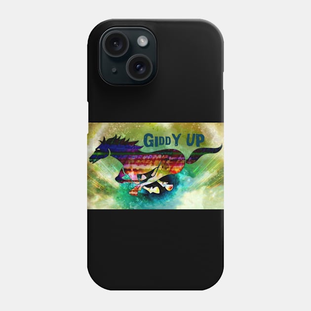 Giddy Up Race Horse Phone Case by Kenen's Designs