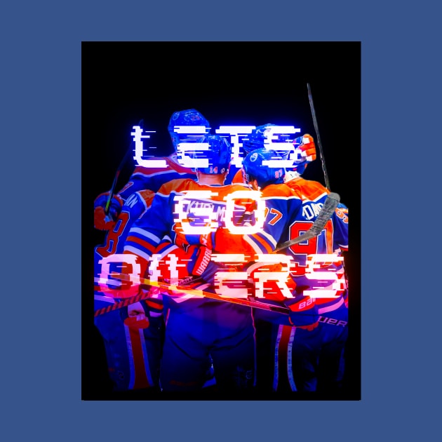 "Lets Go Oilers" by OilyDesigns