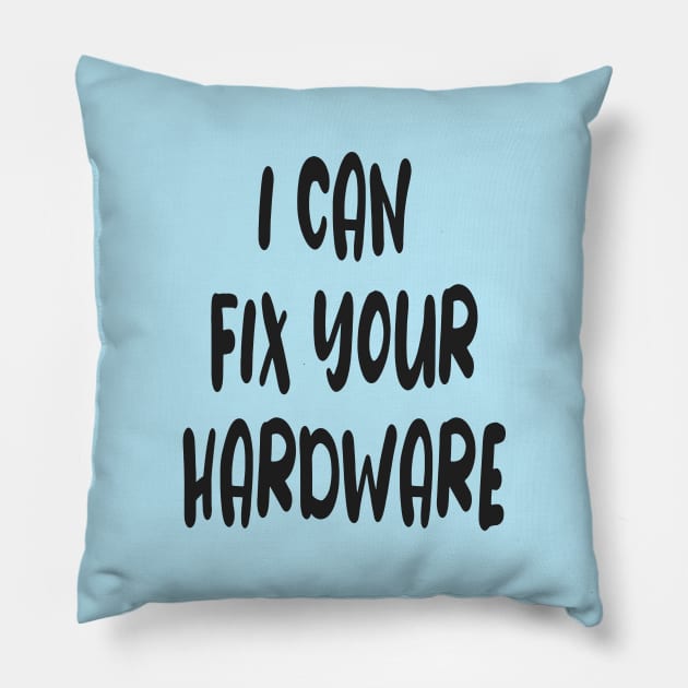 Funny Computer Hardware Engineering Humor Pillow by PlanetMonkey