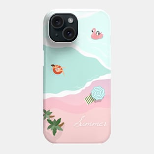 Beautiful beach scenery Phone Case