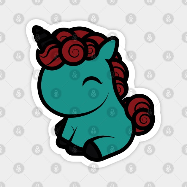 Aquamarine, The Tooniefied Unicorn Magnet by Tooniefied