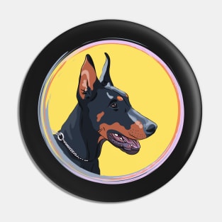 Dog Doberman Pinscher Pin