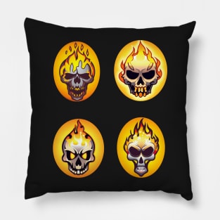 Burning Skull Pack Pillow