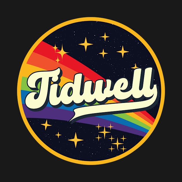 Tidwell // Rainbow In Space Vintage Style by LMW Art