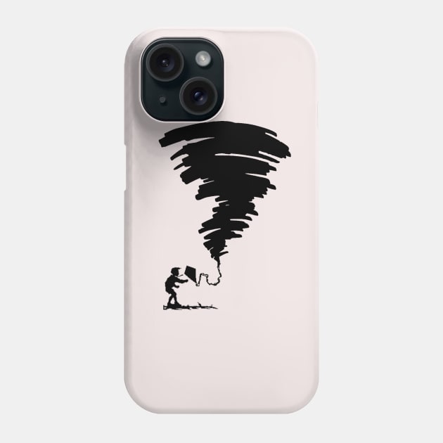 Fly a Kite in a Hurricane T-Shirt for Kids Phone Case by LGull2018