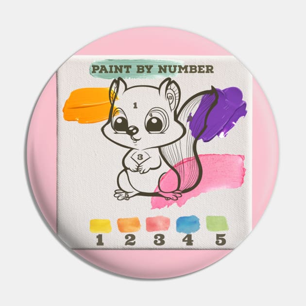 Paint By Number Pin by VultureVomitInc