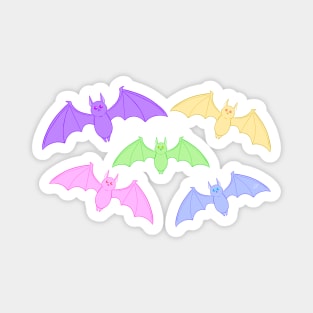 Kawaii Pastel Halloween Bat Design Magnet