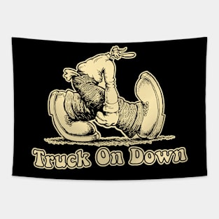 Truck On Down Tapestry