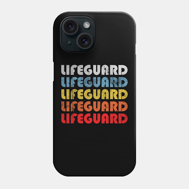 Lifeguard gift retro design. Perfect present for mom dad friend him or her Phone Case by SerenityByAlex