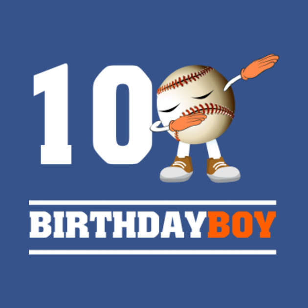 Disover 9 Year Old Birthday dabbing Baseball9th Boy Gift_10 - 9 Year Old Birthday Dabbing Baseball - T-Shirt