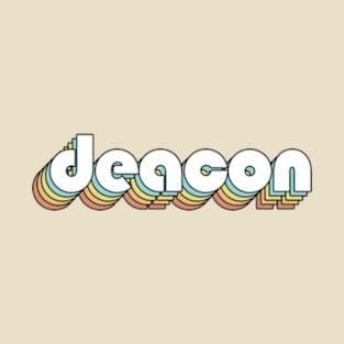 Deacon - Retro Rainbow Typography Faded Style T-Shirt