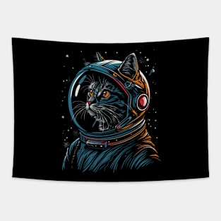 Space Astronaut Kitty Cat - Fun Animal Designs Tapestry