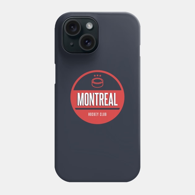 Montreal retro hockey Phone Case by BVHstudio