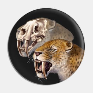 Sabre-toothed Cat (Smilodon fatalis) Pin