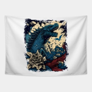 The Great Godzilla off Kanagawa - King Kaiju Tapestry