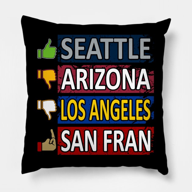 Seattle Pro Football - Funny Standings Pillow by FFFM