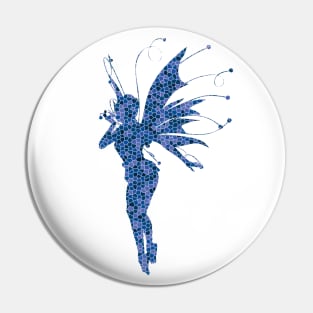 Blue Fairy Mosaic Pin