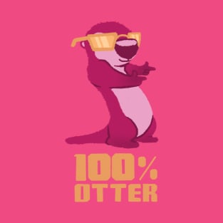 100% Otter Pink T-Shirt