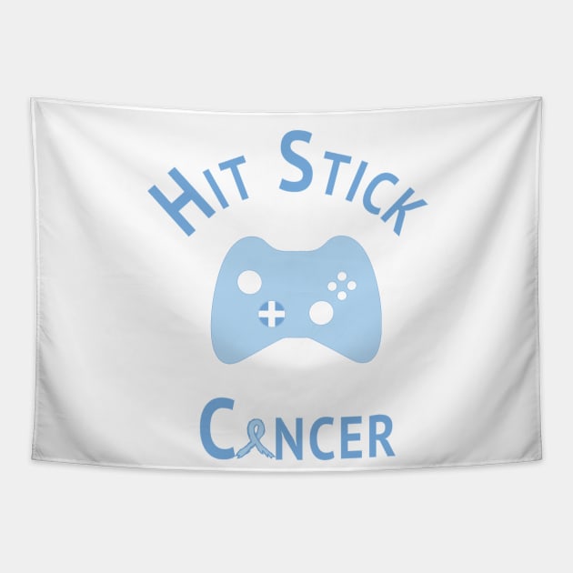 Hit Stick Prostate Cancer - Hand Drawn Tapestry by ohmyshirt