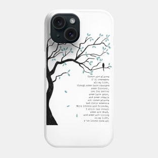 In my life lyrics Phone Case