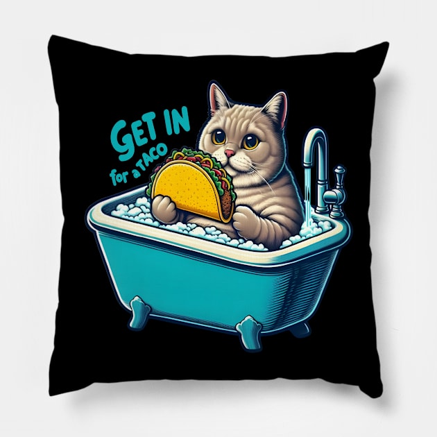 The Feline Taco Soak Pillow by coollooks