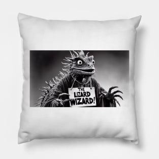 The Lizard Wizard Pillow