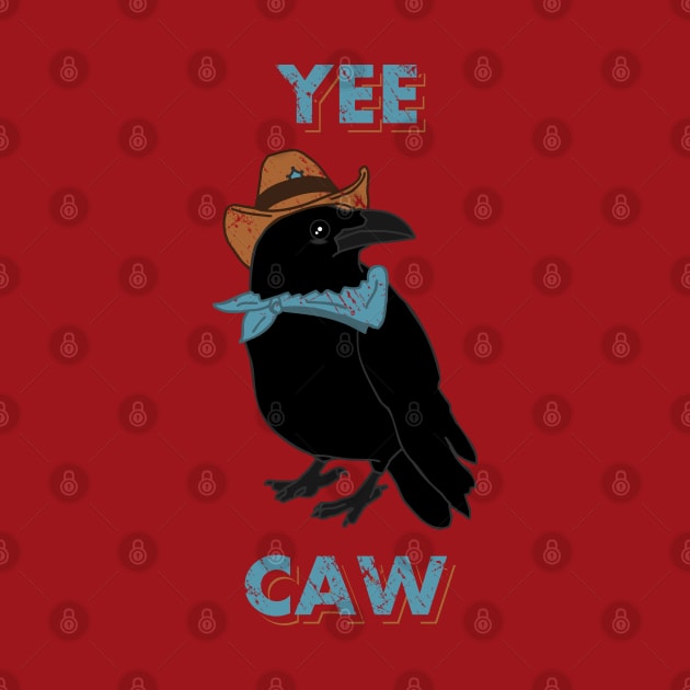 yee-caw - funny crow raven doodle by FandomizedRose