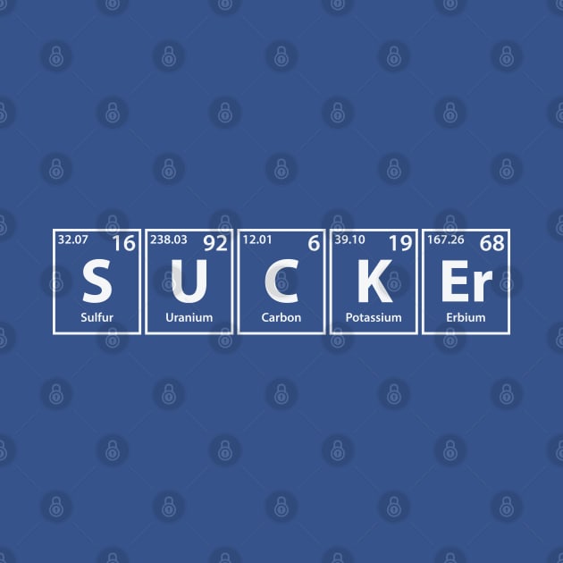 Sucker (S-U-C-K-Er) Periodic Elements Spelling by cerebrands