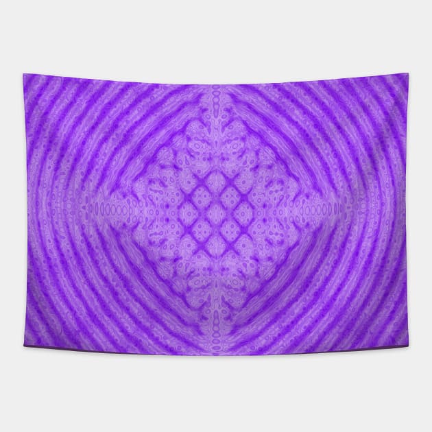 Purple Kaleidoscope Fractal Tapestry by Art by Deborah Camp