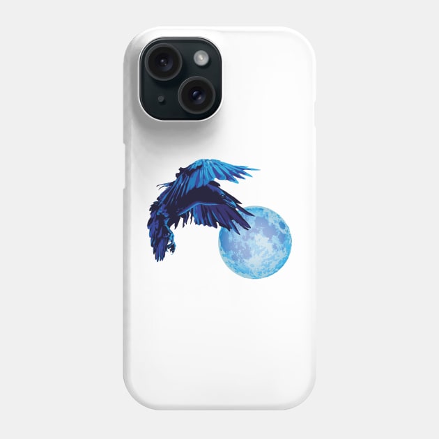 Raven Moon Phone Case by SteveGrime