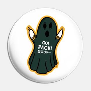 Ghost Green Bay Packers Pin