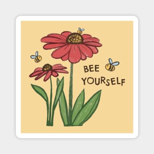 Bee yourself Magnet