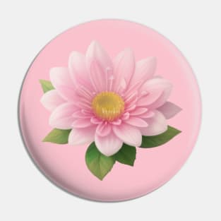 Lovely Pink Little Flower - Water Lily Pin