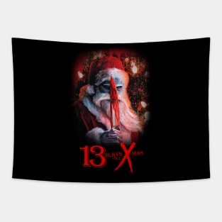 13 Slays Till X-Mas poster Tapestry