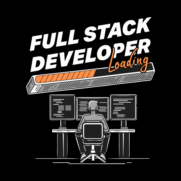 Full Stack Developer Loading Hacker Themed by GrafiqueDynasty