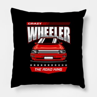 crazy wheeler Pillow