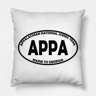 Appalachian National Scenic Trail oval Pillow