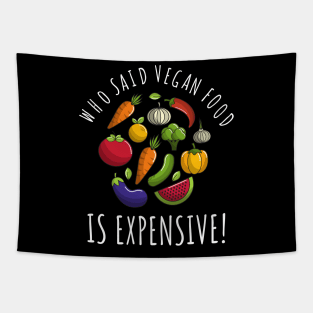 Vegan food funny Tapestry