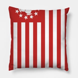 American Soccer Flag Pillow