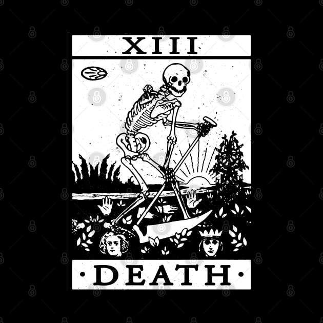 VINTAGE TAROT CARD T SHIRT, DEATH CARD, OCCULT, TAROT by Tshirt Samurai