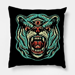 THIRD EYED BEAR Pillow