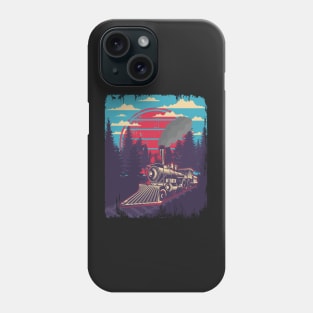 WARNING I MAY SPONTANEOUSLY START TALKING ABOUT TRAINS - STEAM ENGINE - VINTAGE TRAIN Phone Case